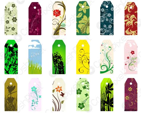 bookmarks set stock vector  crushpixel