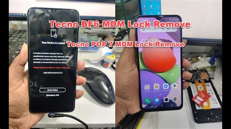 Tecno BF6 MDM Lock Remove YouTube