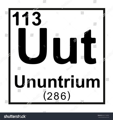 Periodic table element Ununtrium - Royalty Free Stock Vector 467718092 ...