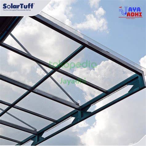 Jual Solartuff 3mm Solar Flat Atap Bening Transparan Impralon Shopee