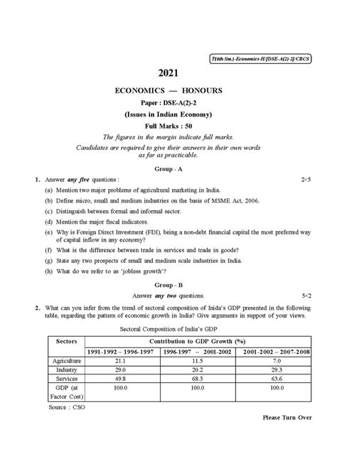 File Cu 2021 B A B Sc Honours Economics Semester Vi Paper Dse A 2 2