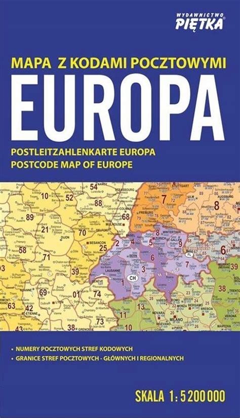 Europa Mapa Z Kodami Pocztowymi Z Allegro Pl