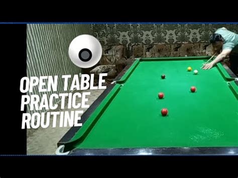 Open Table Practice Routine Snooker Practice YouTube