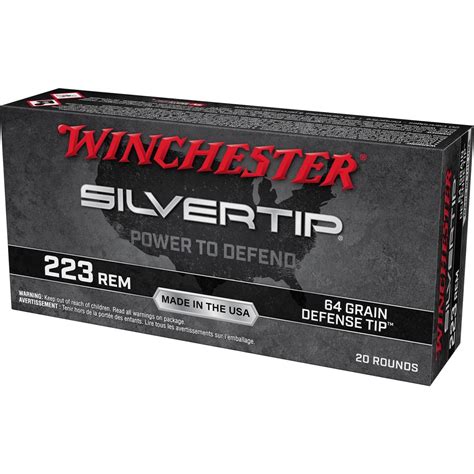 Winchester Silvertip 223 64gr Defense Tip 20 Rounds