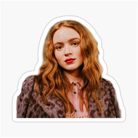 Sadie Sink Sticker For Sale By Strangewallows Redbubble