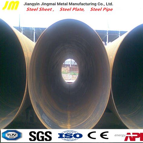 S235jr Ss400 Large Diameter Welded Pipe Carbon Steel ERW Welded Pipe