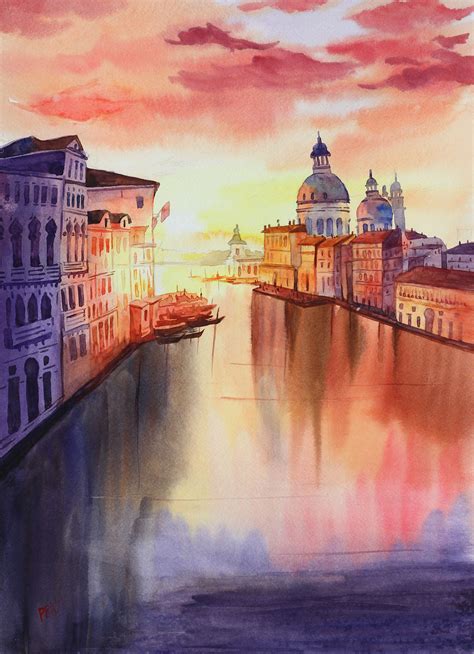 The Grand Canal Venice Painting Venice Painting Grand Canal Venice