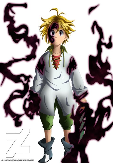 Nanatsu No Taizai Meliodas Demon In Camelot By Mattcoloring On