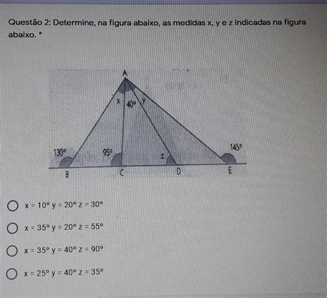 Determine Na Figura Abaixo As Medidas X Y E Z Indicadas Na Figura