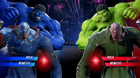 Nemesis And Hulk Vs Nemesis And Hulk Very Hard Marvel Vs Capcom 4k Uhd Gameplay Youtube