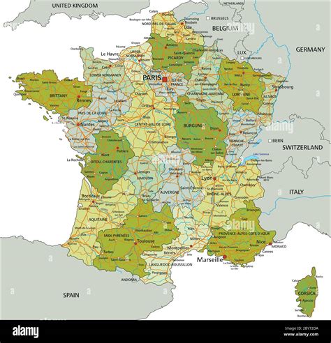 Mappa Politica Della Francia Fotograf As E Im Genes De Alta Resoluci N