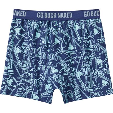 Mens Go Buck Naked Pattern Short Boxer Briefs Duluth Trading Company