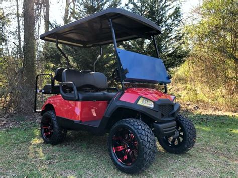 Yamaha G29 Fuel Injected Efi Gas Golf Cart Red 4 Seater 14 Wheels For Sale From United States