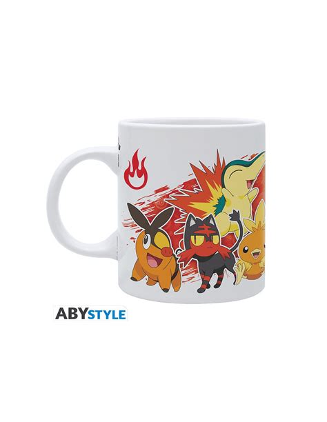 Pokemon Mug Ml Starters Feu Blanc