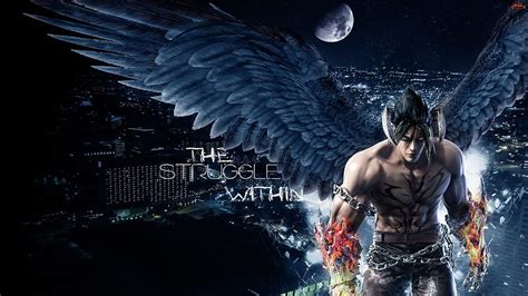 Tekken Devil Jin Wings Jin Kazama Destroy Evil Video Game Power