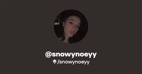 Snowynoeyy Twitter Instagram Tiktok Twitch Linktree