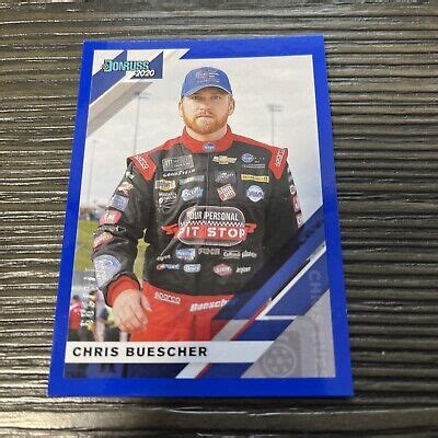 Panini Donruss Racing Nascar Blue Parallel Chris Buescher