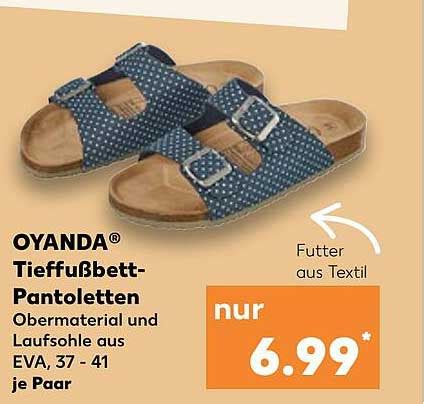 Oyanda Tieffu Bett Pantoletten Angebot Bei Kaufland Prospekte De