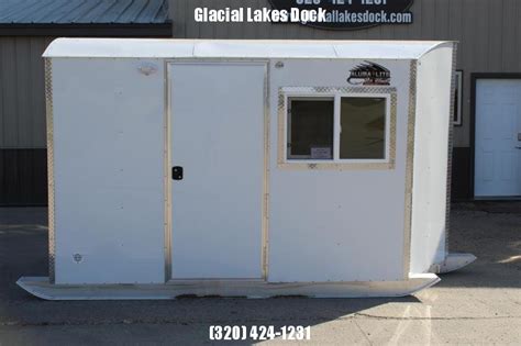 2021 Aluma Lite 5x7 Skid Fish House | Glacial Lakes Dock | Docks, Lifts, and Superior Service ...