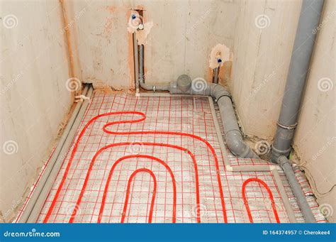 Installation Of Hot Water Pipes For Heating Apartments Insulated Pipes Are Laid In The Road For