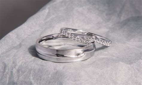 Silver Wedding Ring Sets For Him And Her AtoAllinks