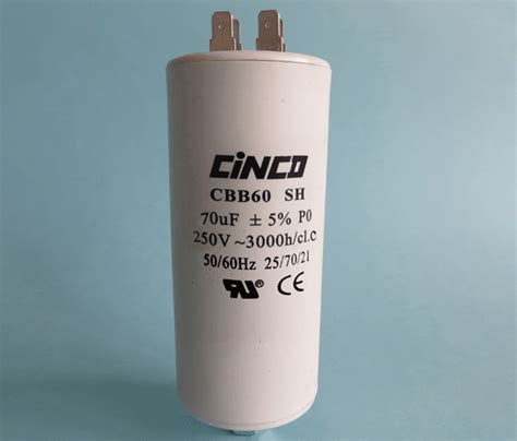 70uf 250vac Cbb60a Motor Run Capacitors 4pins Cinco Capacitor China