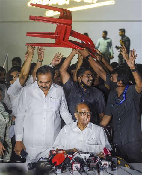 Nationalist Congress Party Ncp Chief Sharad Pawar In Mumbai