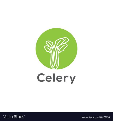 Celery Logo Royalty Free Vector Image Vectorstock