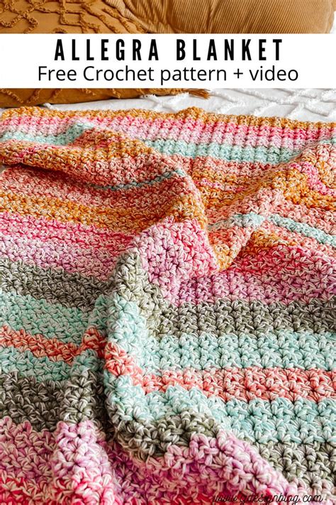 Beginner Friendly Crochet Blanket Allegra Blanket CJ Design Blog