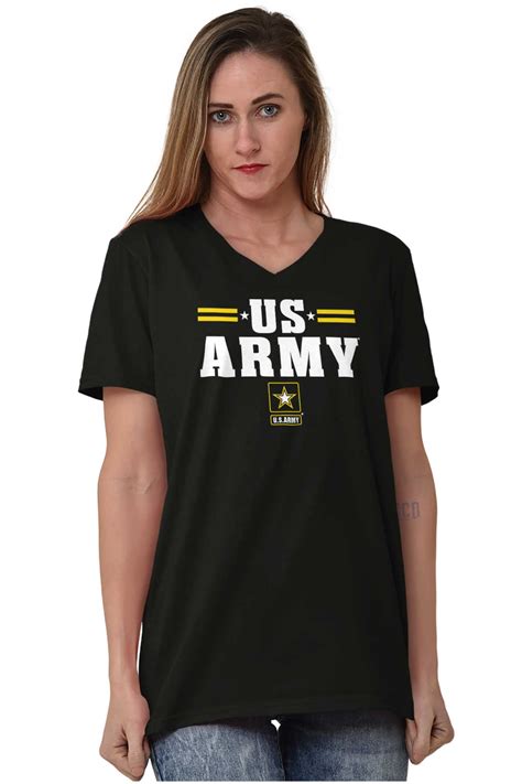 United States Army Officially Licensed Logo V Neck Tees Shirts Tshirt T