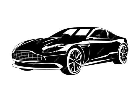 Premium Vector Aston Martin Car Outline Vector Illustration