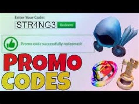 ROBLOX PROMO KODLAR YouTube