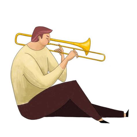 Cartoon Of Trombone Player Illustrations Royalty Free Vector Graphics