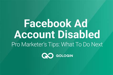 Facebook Ad Account Disabled What To Do Next How To Avoid In