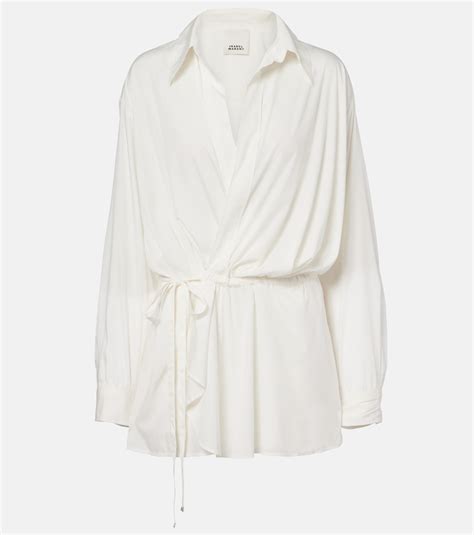 keren satin blouse  white isabel marant mytheresa