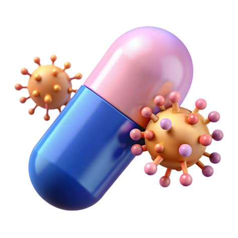 Capsule With Viruses 3d 46593438 Png