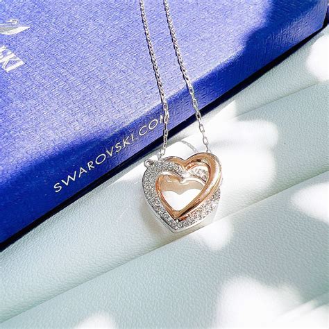 Swarovski Infinity Necklace Heart White Mixed Metal Finish Tên Cửa Hàng