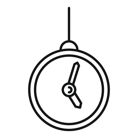 Hypnosis Pendulum Clock Icon Outline Style Vector Art At Vecteezy