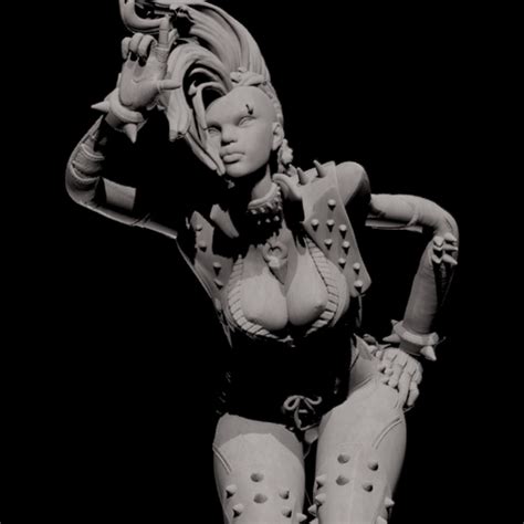Punk Ororo Munroe X Men Naked Action Figure From Marvel Rivals For D Printing Stl File