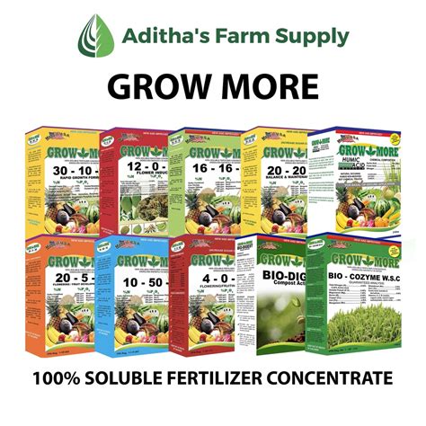 1 Kg Soluble Foliar Fertilizer Grow More 20 20 20 30 10 10 10 50 10