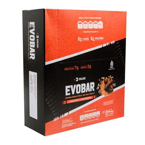 Jual EVOBAR 1 BOX ISI 12 SACHET HALAL BPOM ORIGINAL BAR EVOLENE COKLAT