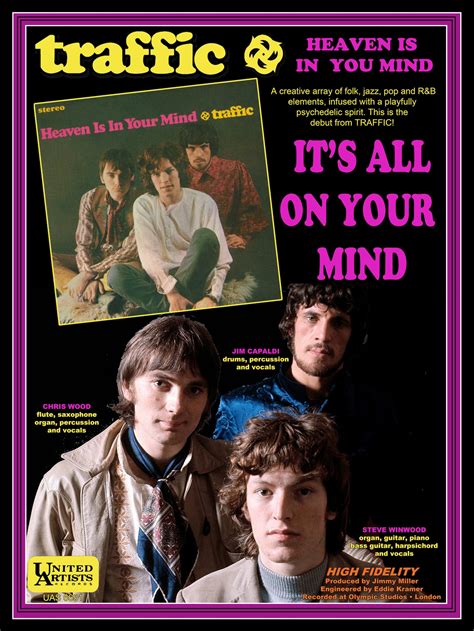 Traffic Dear Mr Fantasy Heaven Is In Your Mind Steve Winwood Poster