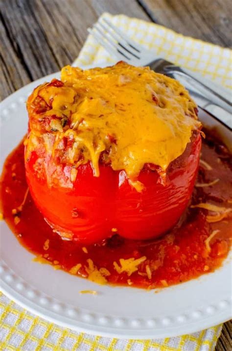 Crock Pot Stuffed Peppers Recipe With Cheese Tammilee Tips