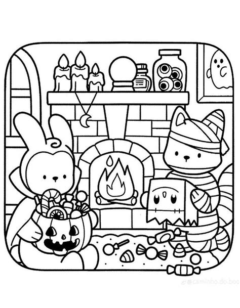 Spooky Cutie Coloring Pages Free Printable Pdf