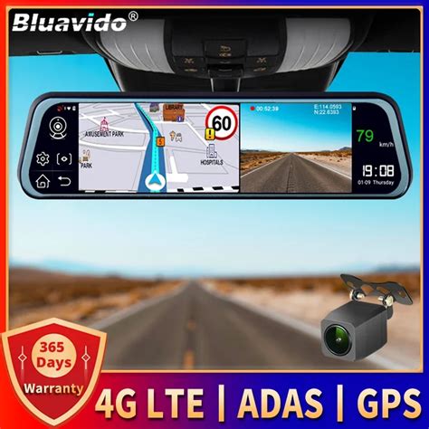 Bluavido 9 66 Araba Dikiz Aynas 4G Android GPS Dash Kamera FHD 1080P