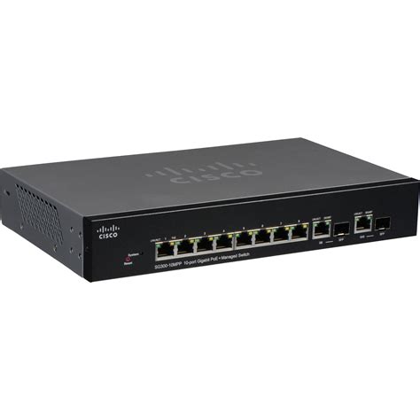 Cisco Sg300 10mpp 10 Port Gigabit Poe Managed Sg300 10mpp K9 Na