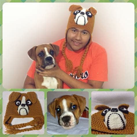 Boxer Crochet Beaniehat Boxer Dog Handmade By Lanikrm Gorras