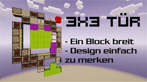 【3x3 Tür】tutorial Deutsch Minecraft Java Einfach Youtube