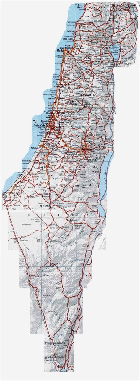 Israël - Cartes géographiques d'Israël