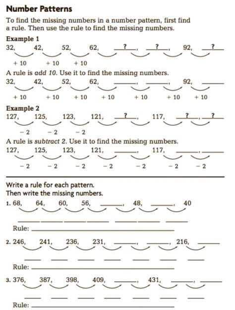 Grade 3 Number Pattern Interactive Worksheet Live Worksheets